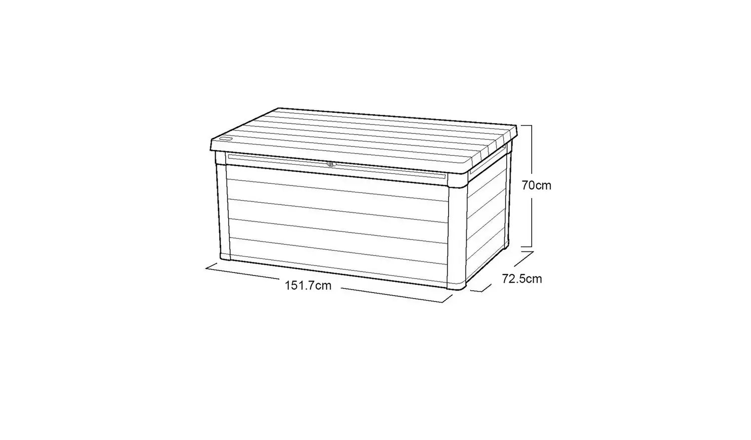 Keter Premier 570L Storage Box - Grey