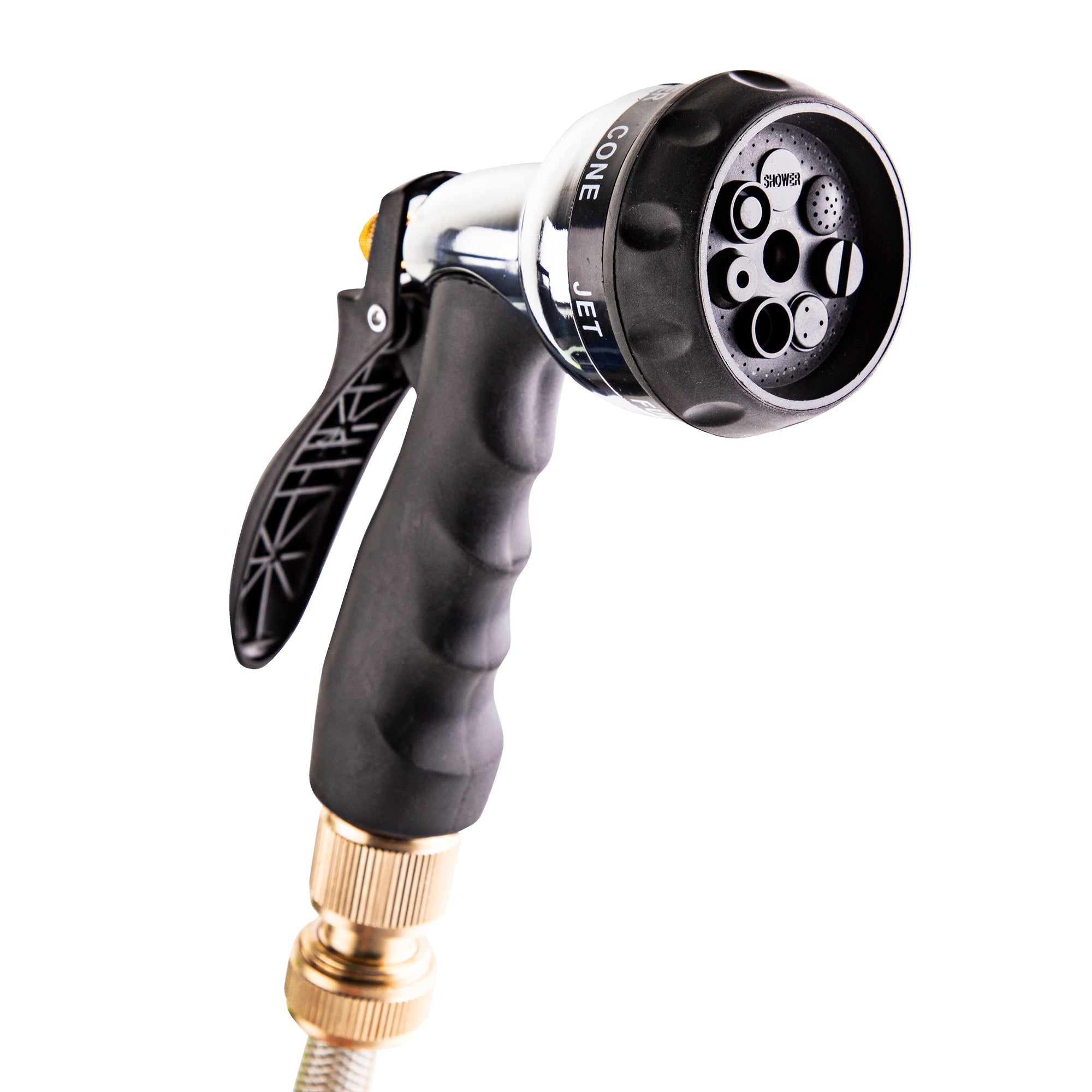 Alfresia 15m Wall Mounted Auto Hose Reel with Spray Gun and Brass Attachments