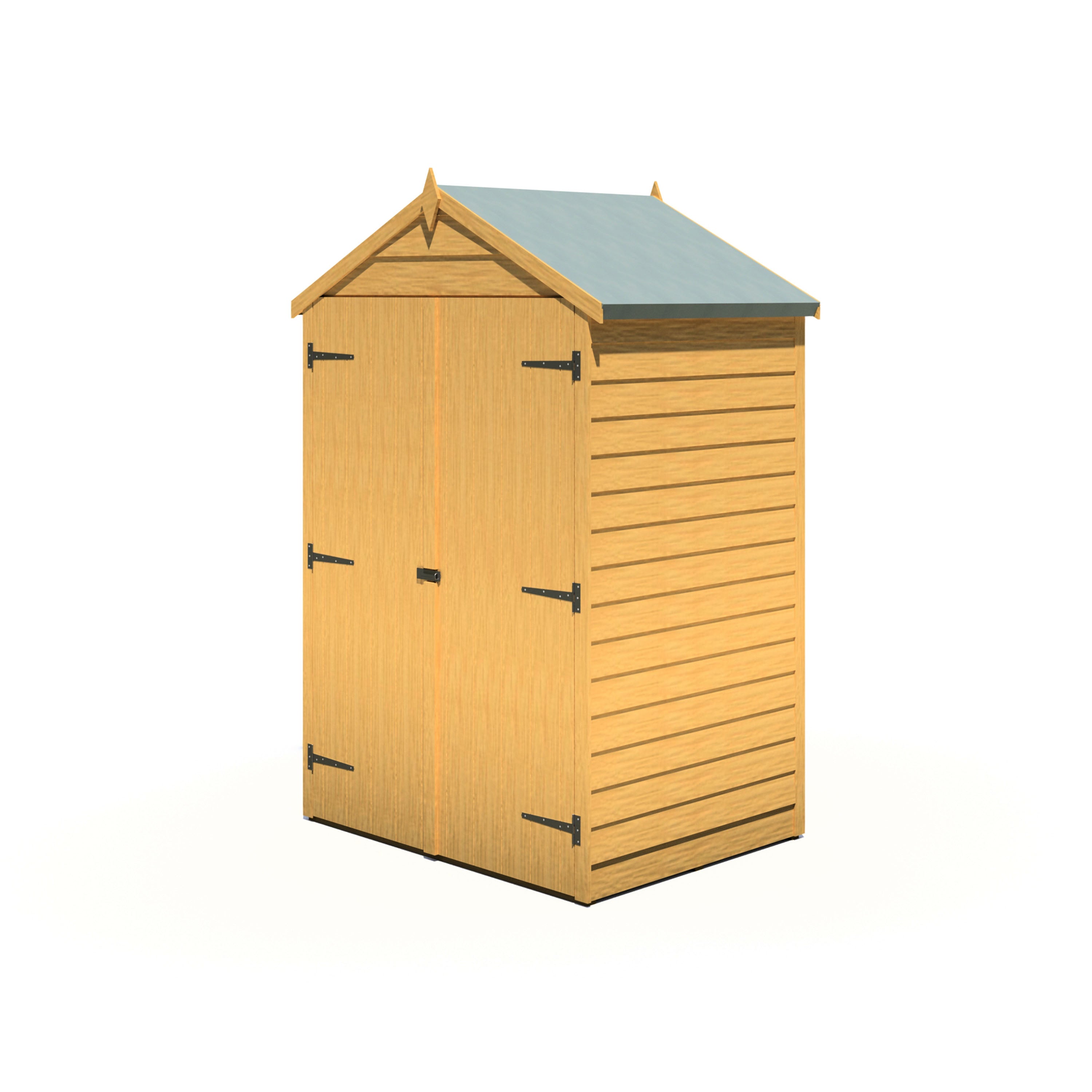 Shire Overlap Double Door 4x3 Storage Shed