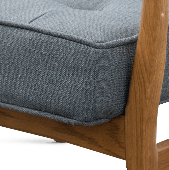 Husum Armchair - Dark Grey Linen