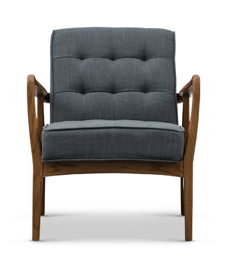 Husum Armchair - Dark Grey Linen