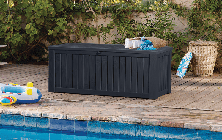 Keter Rockwood 570L Storage Box - Grey